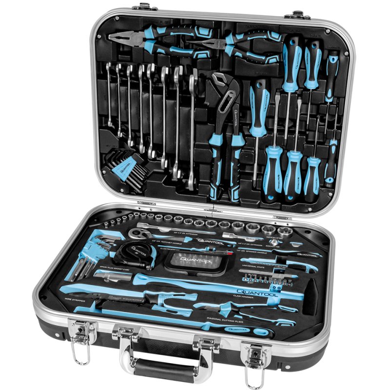 QUANTOOL set d'outils, 120 pièces, en mallette